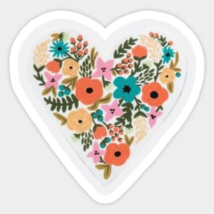 Floral Heart Sticker